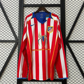 Retro Atletico Madrid 2004-2005 home Long Sleeve